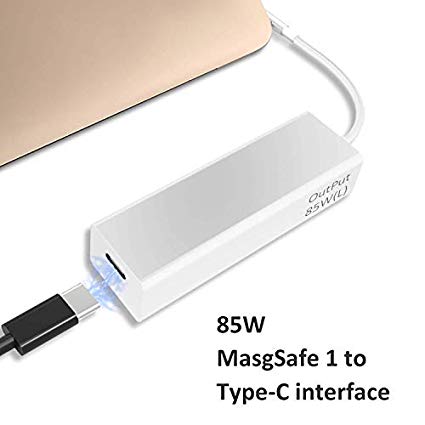 USB C Adapter Compatible MagSafe 1 (L-Tip) 85W, Dreamvasion Type C Charging Converter Compatible MacBook Pro A1150 / A1151 / A1172 / A1189 / A1211 / A1226 / A1229, Support 87W Power Adapter