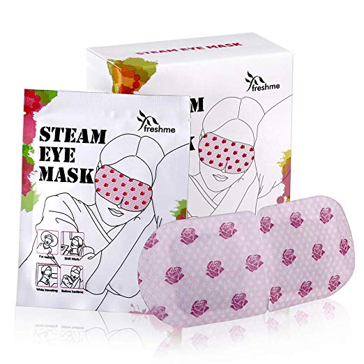 Natural Warming Steam Eye Mask for Reducing Eye Stress and Puffy Eyes, Relieving Eyes Fatigue Convenient Sleep Eye Mask for Travel Working Relaxing Women and Men 10 Units/Box