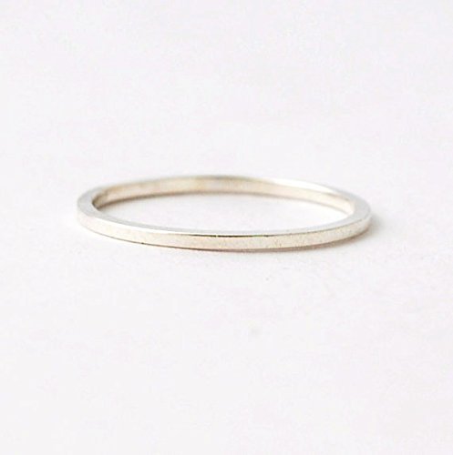 925 Sterling Silver Band: Square Edged