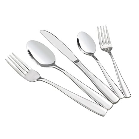 HOMMP Stainless Steel Flatware Sets, 60-piece, Service for 12