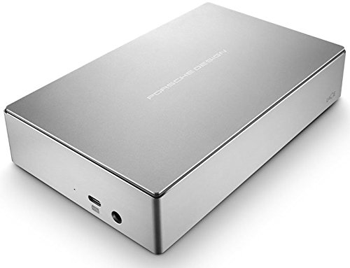 LaCie Porsche Design 4TB USB-C Desktop Hard Drive, Silver (STFE4000100)