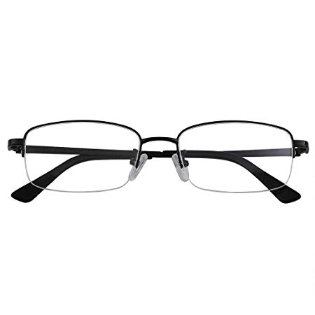 Nearsighted Myopia Everyday Use Distance Glasses Unisex High Quality Spectacles W Free Case Black Frame -1.25 ***Please kindly note these are not reading glasses***
