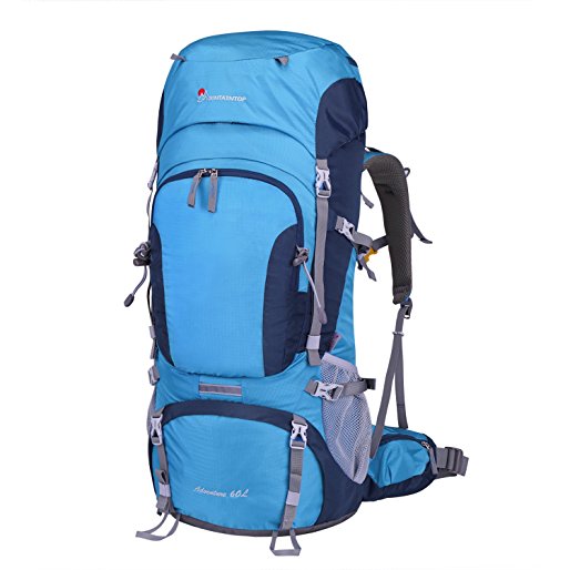 Mountaintop 60L Hiking Backpack with Rain Cover