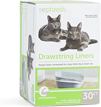 So Phresh Petco Brand Drawstring Cat Litter Box Liners