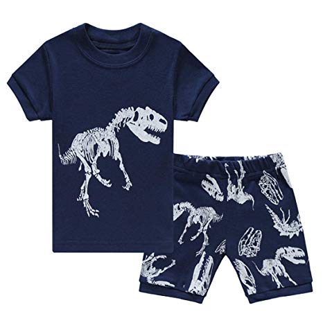 Pajamas for Boys Kid Clothes Halloween PJs Long Sleeve 4-Piece Sets Sleepwear 2-8 Years