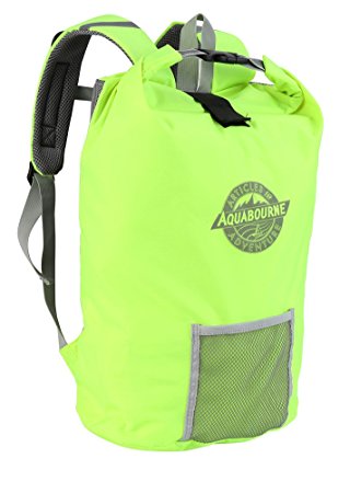Aquabourne Waterproof Lightweight Dry Cycling Backpack (Fluorescent Green)