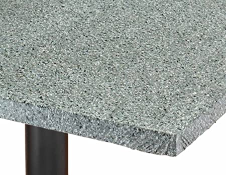 Miles Kimball Granite Vinyl Elasticized Banquet Table Cover, Gray