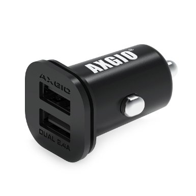 AXGIO Roadbooster Dual Compact USB Car Charger 4.8A Rapid Vehicle Charger for Apple and Android Phone