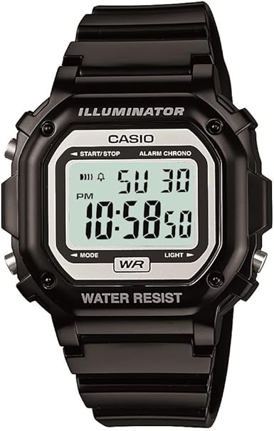 Casio Kids F-108WHC-1ACF Classic Stainless Steel Black Watch