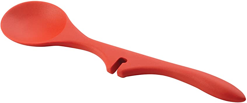 Rachael Ray Tools & Gadgets Solid Spoon, 13", Red