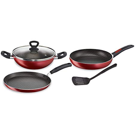 Tefal Simply Chef 5 Piece Non-stick cookware set (Rio Red)