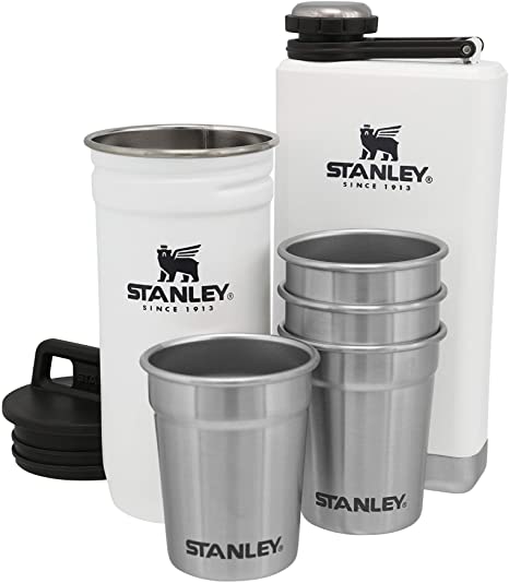 Stanley Unisex White Adventure Shot Glass And Flask Set - 10-01883-033