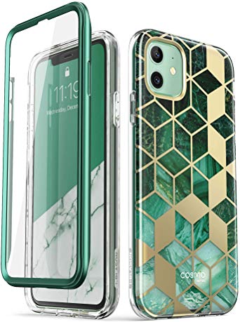 i-Blason Cosmo Series Case for iPhone 11 (2019 Release), Slim Full-Body Stylish Protective Case with Built-in Screen Protector, Prasio, 6.1''