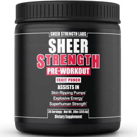 BUILD - Sheer Strength Labs Pre Workout - #1 Best Preworkout Powder With Creatine - No Jitters/Crash - Science-Backed Formula For The Best Workouts of Your Life - 30 Servings, Fruit Punch