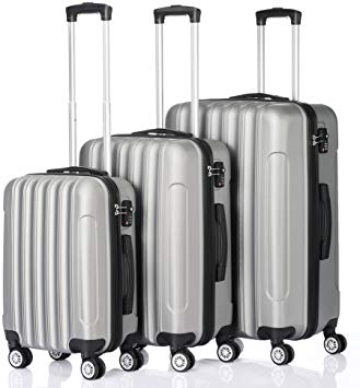 3-in-1 20" 24" 28" Multifunctional Large Capacity Traveling Storage Suitcase Silver Gray