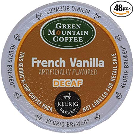 Green Mountain Coffee French Vanilla Decaf, K-Cup Portion Pack for Keurig K-Cup Brewers (Pack of 48)  Pacakaging may vary