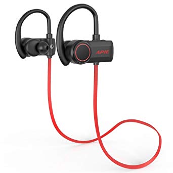 Apie Bluetooth Headphones, Wireless Earbuds Bluetooth 4.1 with microphone Sport Stereo Headset, Stereo Neckband Headset, Premium Sound with Bass, Noise Cancelling