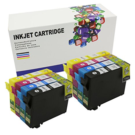 Hi Ink 8Pack T125 (2BK/2C/2M/2Y) Compatible Ink Cartridges Replacement for Epson Stylus NX125 NX230 NX420 NX625 WORKFORCE 320 323 520 Printers (8 Pack)