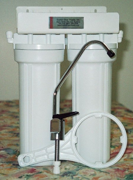 Fluoride Removal Dual Undercounter Water Filter Purifier with KDF & GAC
