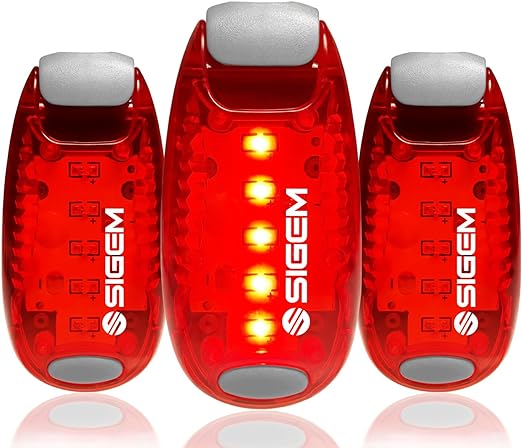 LED Safety Lights   Free Bonuses | Clip on Flashing Strobe Light High Visibility for Running Jogging Walking Cycling Best Reflective Gear for Kids Dogs Bicycle Helmet Bike Tail Light