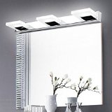 3-light Cool White 500lm Modern 9w 360  Rotation LED Bathroom Crystal Lights Wall Lamps Cabinet Mirror Lighting - Give Away a Metal Drops String