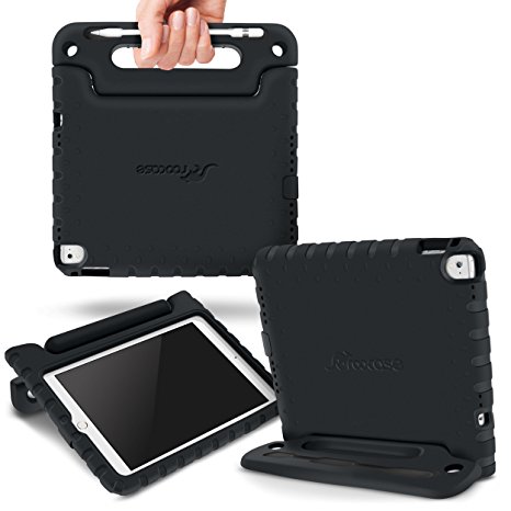 Apple iPad Pro 9.7 Case, rooCASE Tough Rugged KidArmor EVA Case for Apple iPad Pro 9.7 with Pencil Holder- Black