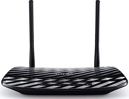 TP-Link AC750 Dual Band Wireless AC Gigabit Router, 2.4GHz 300Mbps   5Ghz 433Mbps, 1 USB 2.0 Port, IPv6, Guest Network, WPS (Archer C2)