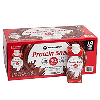 Member's Mark High Protein Chocolate Shake (11 Fl. Oz., 18 Pk.) Net 198 Fl Oz,, 198 Oz ()