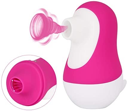 Clitoral Tongue Vibrator Nipple & Clitoris Tongue Stimulator Clit Massager Sucking & Licking 2 in 1 Oral Sex Toys Multiple Vibrations Waterproof USB Rechargeable Nipple Suckers for Women or Couples