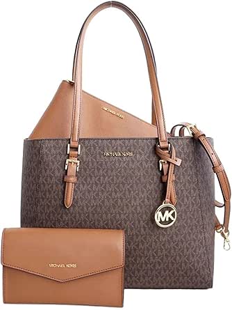 Michael Kors Charlotte Large 3-in-1 Tote Crossbody Handbag Leather