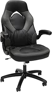 RESPAWN 3085 Gaming Chair - Gamer Chair and Computer Chair, Office Chair with Integrated Headrest, Gaming Chair for Adults, Adjustable Tilt Tension & Tilt Lock - Grey