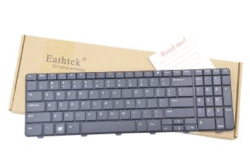 Eathtek New Laptop Keyboard for Dell Inspiron N5010 M5010 M501R series Black US Layout Compatible with part 09GT99 NSK-DRASW 96DJT 096DJT NoteThe part may be different
