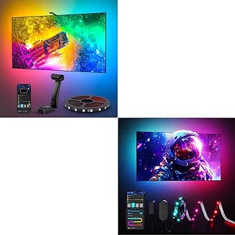 Govee Envisual TV LED Backlight T2 for 55-65 inch TVs Bundle with RGBIC LED TV Backlight for 40-50 inch TVs