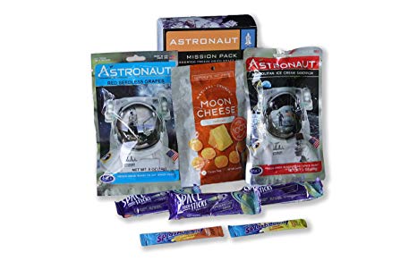 Astronaut Snack Pack - Moon Cheese, Astronaut Ice Cream, Space Food Sticks, Astro Grapes and Splashdown