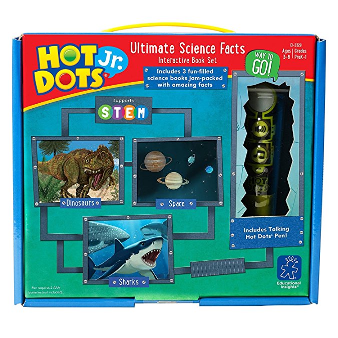 Educational Insights Hot Dots Jr. Ultimate Science Facts Interactive Book Set with Pen