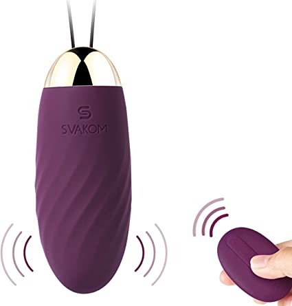 Bullet Vibrator with Remote Control for G-Spot Stimulation,SVAKOM Elmer Wireless Vibrating Eggs, Wearable Love Balls with 26 Vibration Patterns, Medical Silicone Clitoral Massager Sex Toys for Women