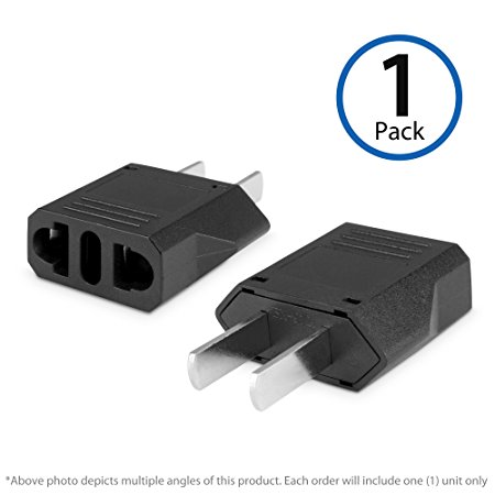European to American Outlet Plug Adapter