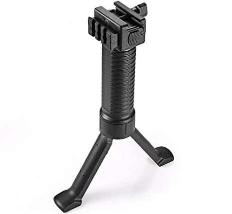 Ventukey Parts Accessories 6-9 Inches Lightweight Bipod Tactical Fixed and Retractable, Black