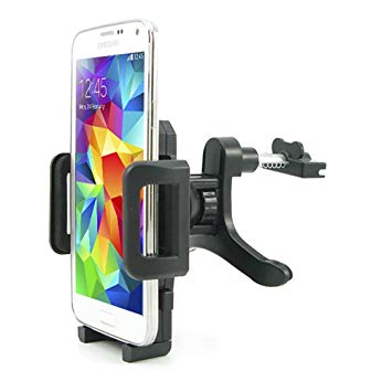 MTRONX Universal Air Vent Auto Car Truck Aircon Mount/Holder/Cradle 360 degree for Apple iPhone 6/6 Plus/6s/6s Plus, Samsung Galaxy S5/S6/S6 edge/Note 5, Smartphones and Mobile Phones