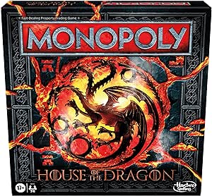 Monopoly House of the Dragon Edition Board Game | Based on the Hit TV Series | Ages 17 and Up | 2 to 6 Players | Strategy Games (Amazon Exclusive)