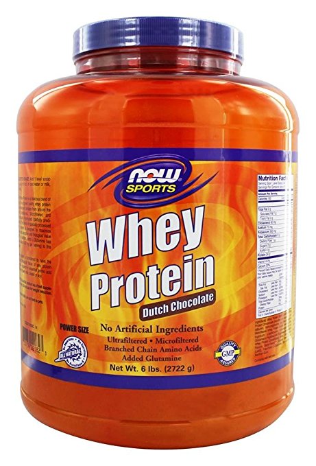 Now Foods Whey Protein Dutch Chocolate - 6 lbs.