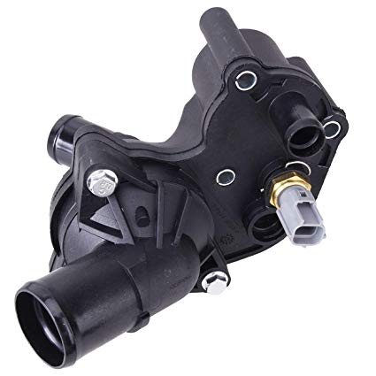 TOPAZ 6L2Z-8592-FA Thermostat Housing with Sensor Assembly for Ford Explorer Sport Trac Mercury Mountaineer 4.0L V6