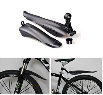 BlueSunshine Adjustable Road Mountain Bike Bicycle Cycling Tire Front/Rear Mud Guards Mudguard Fenders Set