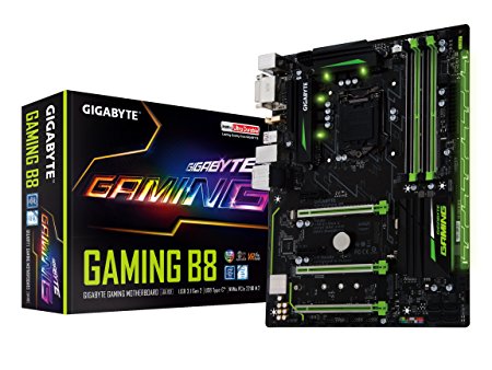 GIGABYTE GA-Gaming B8 LGA1151 Intel ATX 2-Way Crossfire DDR4 USB 3.1 USB Type-C RGB Fusion M.2 Smart Fan 5 Motherboard