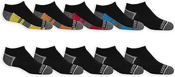 Fruit of the Loom Boys' Lightweight No Show Socks (10 Pack)