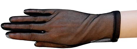 ZAZA BRIDAL Gorgeous Sheer Gloves Tricot Slip-on Wrist Length 2BL