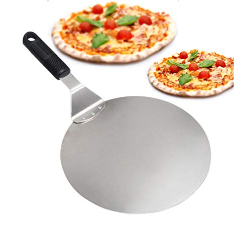 Pizza Peel - Paddle Round Cake Shovel Baking Tools Grip Handle deal for baking on Pizza Stone Oven & Grill