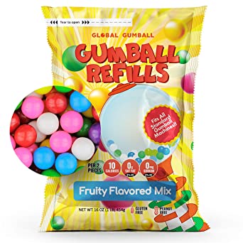 Gumballs for Gumball Machine Refill Bubble Gum 1Lb