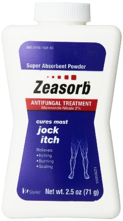 Zeasorb Antifungal Treatment Powder Jock Itch 25 Oz 3 Pack