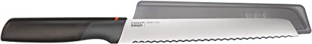 Joseph Joseph 10533 Elevate 8" Bread Integrated Knife Rest-Orange, Stainless-steel